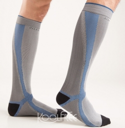 Compression Running Bike Sports Knee Ventilated Socks 23-32mmHg 